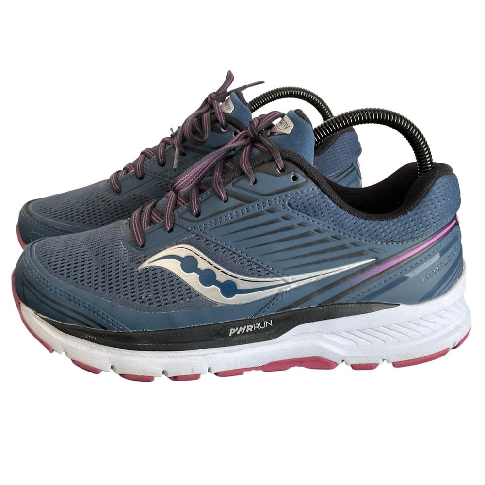 Saucony Echelon 8 Womens 7 Wide Blue Purple Running Shoes S10575-31 Wide Width